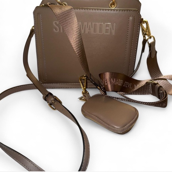 Steve Madden Bevelyn Mushroom Brown Purse - Picture 2 of 8